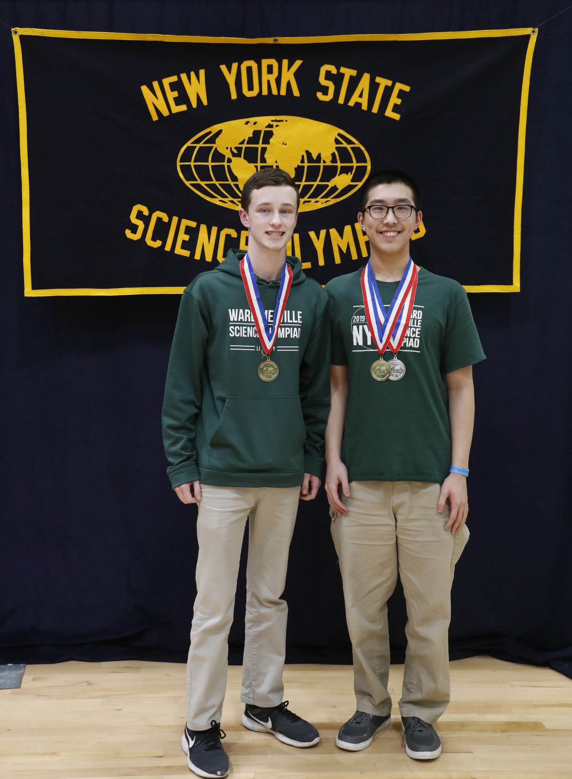 Me receiving my Fossils medal in 11th grade