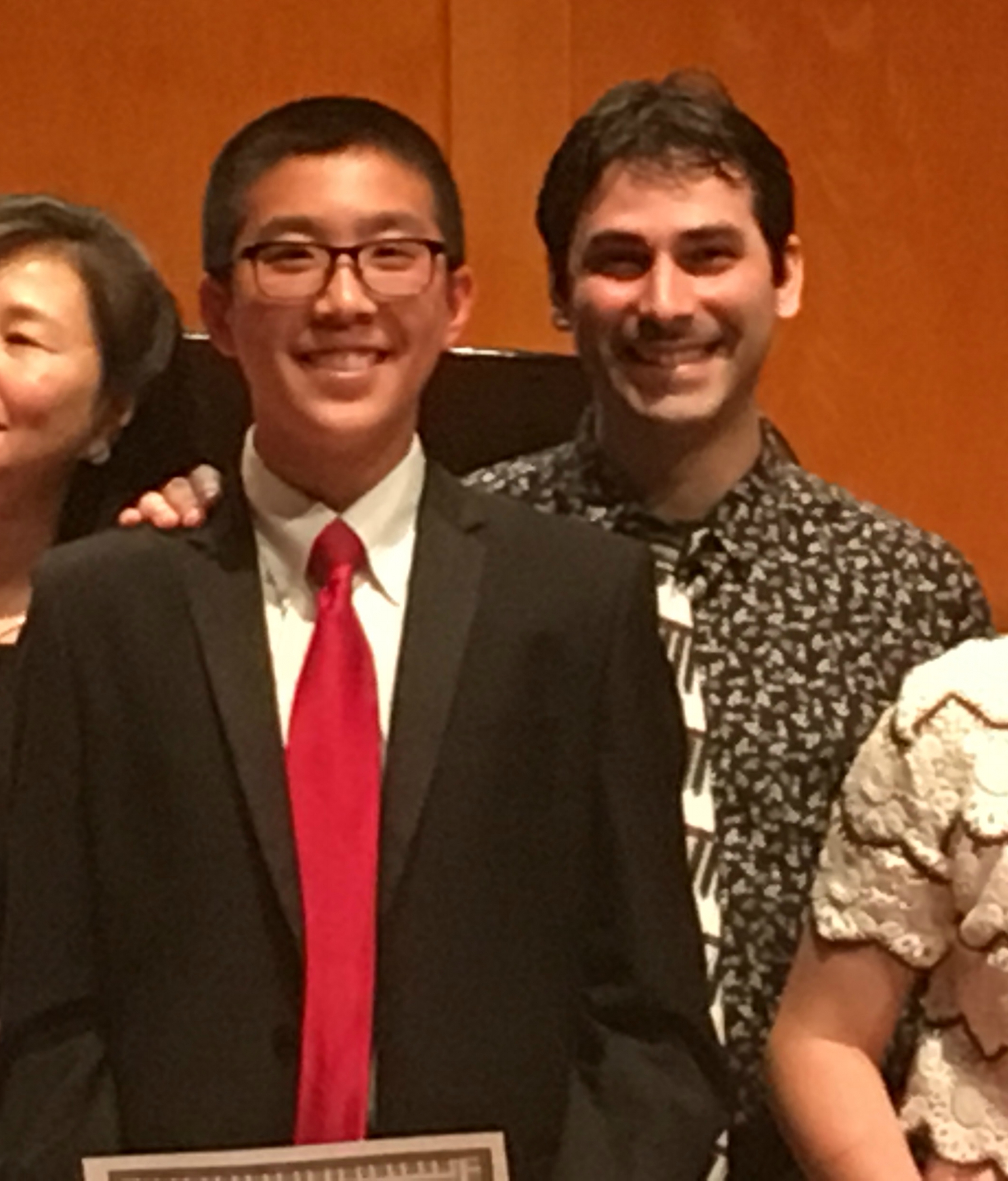 Me and my piano teacher at the SPTF Honors Recital